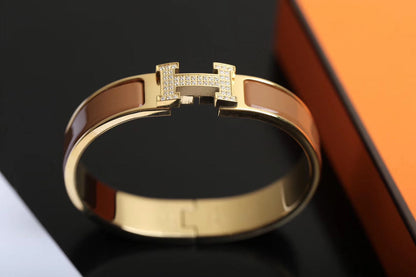 [Lucas Jewelry]H BRACELET GOLD DIAMOND