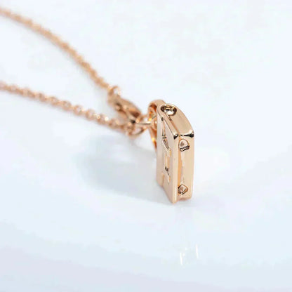 [Lucas Jewelry]AMULETTE PEDANT ROSE GOLD NECKLACE