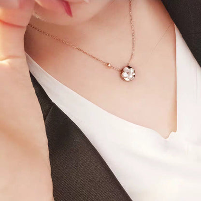 [Lucas Jewelry]SUN MOP GOLD 1 DIAMOND NECKLACE