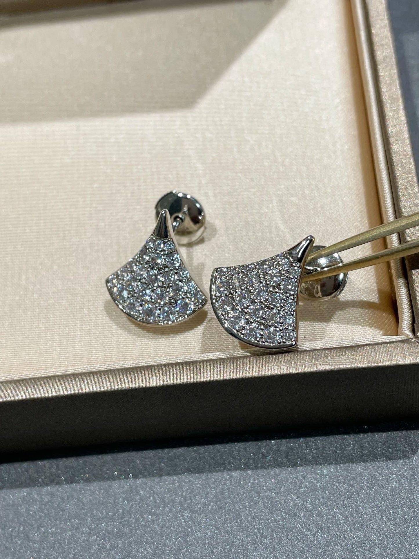 [Lucas Jewelry]DREAM STUD EARRINGS DIAMOND