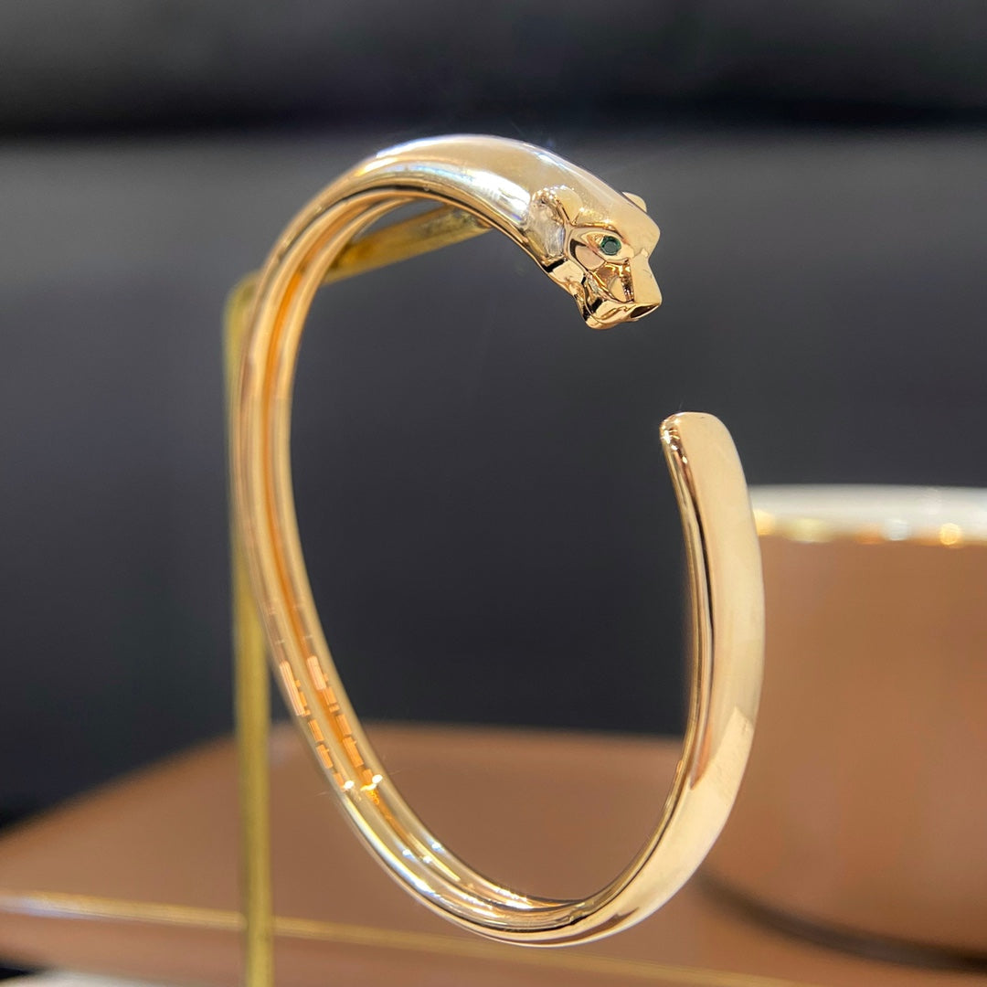 [Lucas Jewelry]PANTHERE GOLD OPEN BRACELET