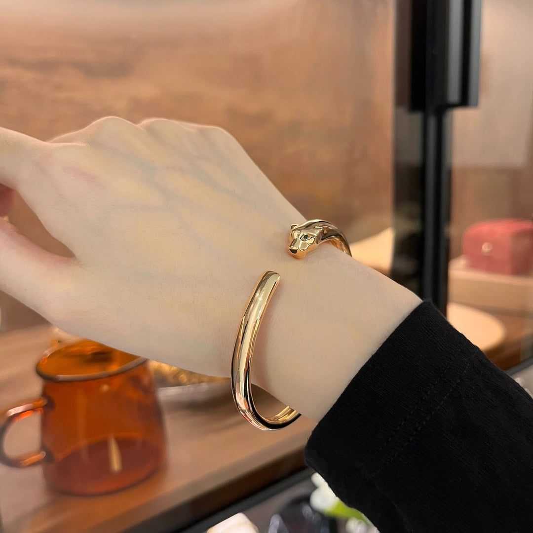 [Lucas Jewelry]PANTHERE GOLD OPEN BRACELET