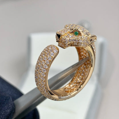 [Lucas Jewelry]PANTHERE PINK GOLD DIAMOND RING