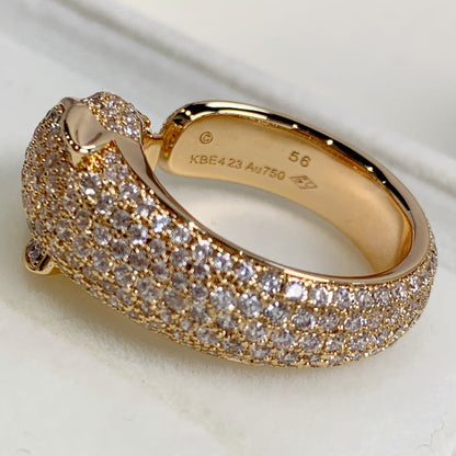 [Lucas Jewelry]PANTHERE PINK GOLD DIAMOND RING