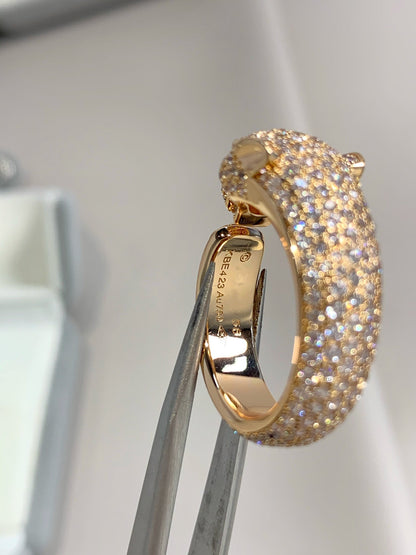 [Lucas Jewelry]PANTHERE PINK GOLD DIAMOND RING