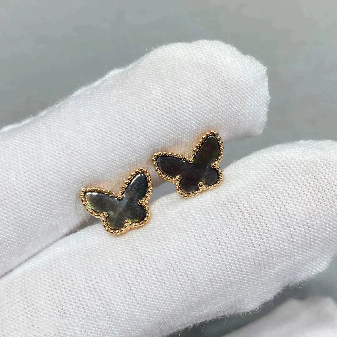 [Lucas Jewelry]BUTTERFLY DARK MOP  EARRINGS