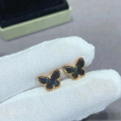 [Lucas Jewelry]BUTTERFLY DARK MOP  EARRINGS