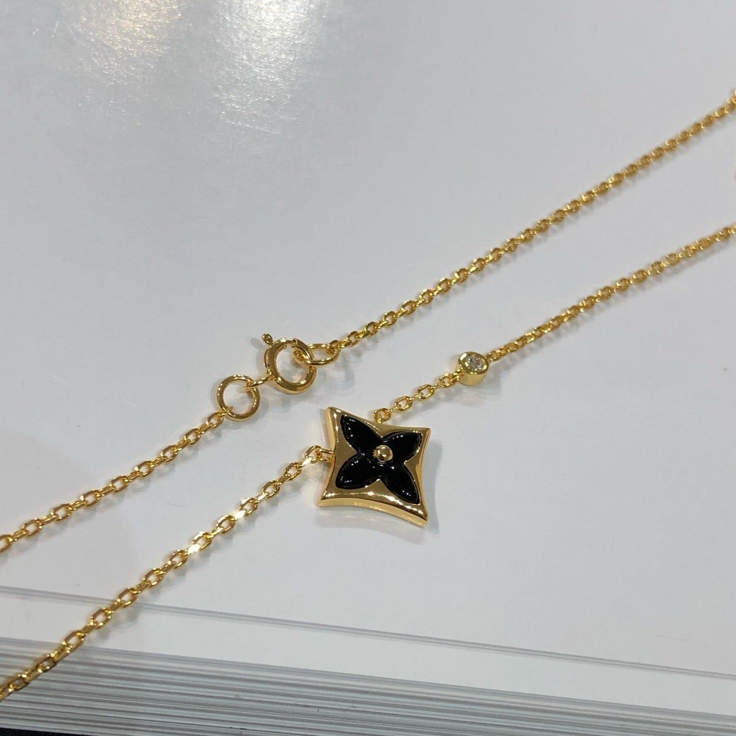 [Lucas Jewelry]STAR BLACK MOP NECKLACE