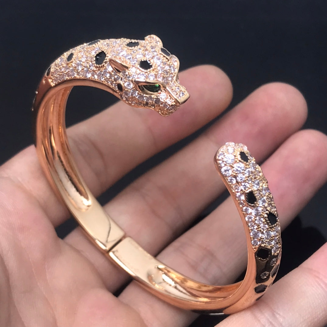 [Lucas Jewelry]PANTHERE BIG BRACELET DIAMONDS