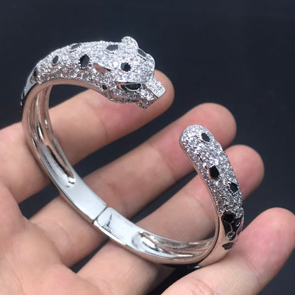 [Lucas Jewelry]PANTHERE BIG BRACELET DIAMONDS