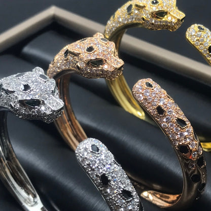 [Lucas Jewelry]PANTHERE BIG BRACELET DIAMONDS