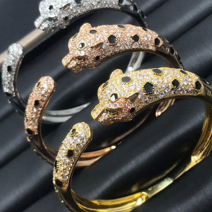 [Lucas Jewelry]PANTHERE BIG BRACELET DIAMONDS