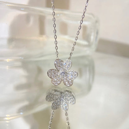 [Lucas Jewelry]FLOWER DIAMOND NECKLACE