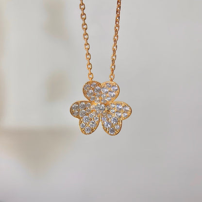 [Lucas Jewelry]FLOWER DIAMOND NECKLACE