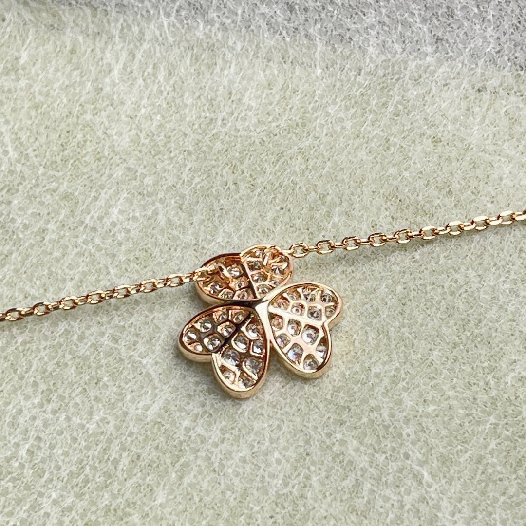 [Lucas Jewelry]FLOWER DIAMOND NECKLACE