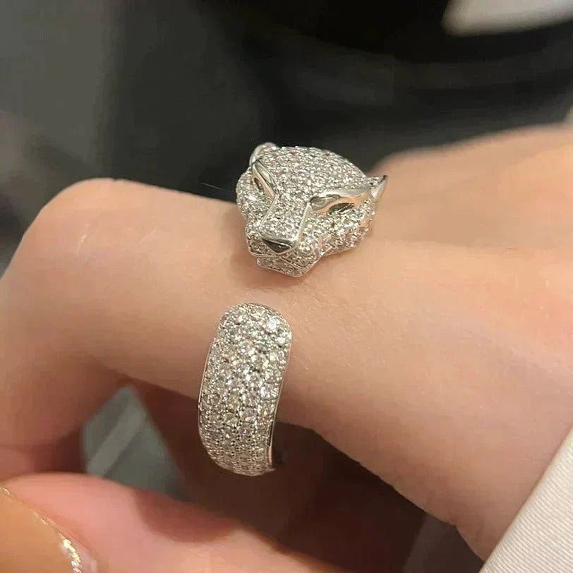 [Lucas Jewelry]PANTHERE 5.5MM ALL DIAMOND RING