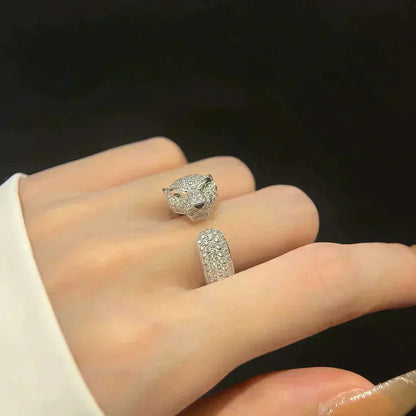 [Lucas Jewelry]PANTHERE 5.5MM ALL DIAMOND RING