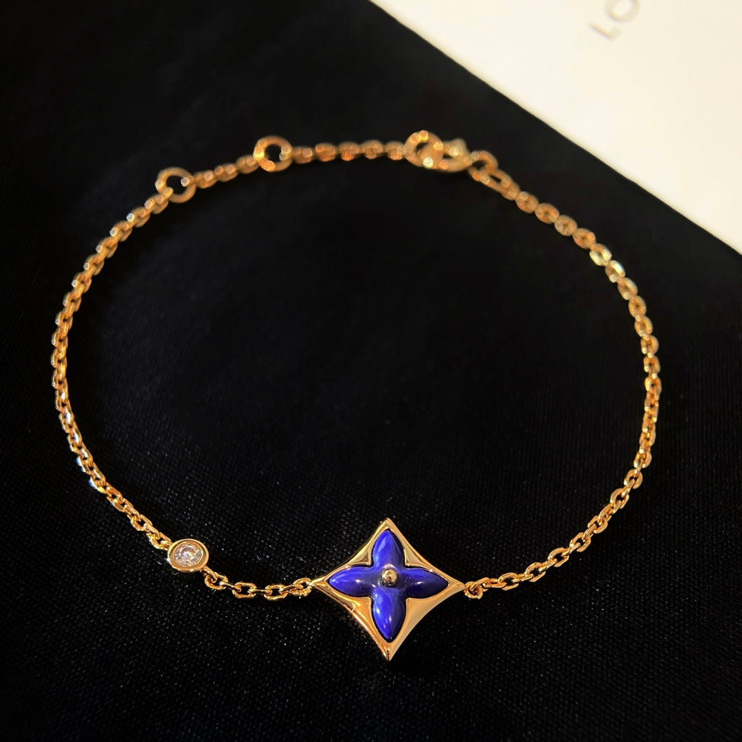 [Lucas Jewelry]COLOR STAR PINK GOLD DIAMOND BRACELET