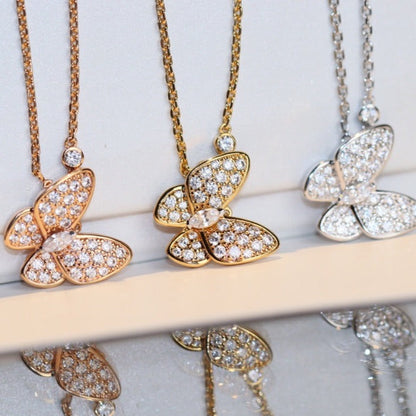 [Lucas Jewelry]BUTTERFLY DIAMOND NECKLACE