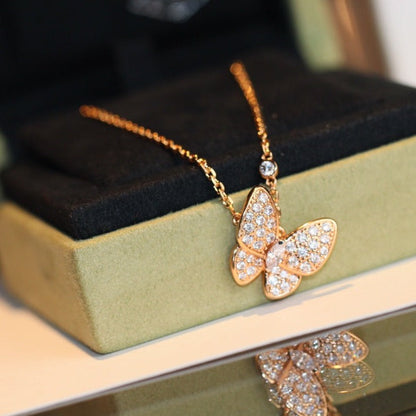 [Lucas Jewelry]BUTTERFLY DIAMOND NECKLACE