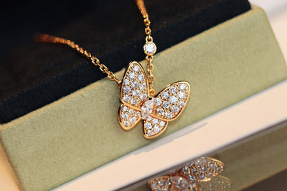 [Lucas Jewelry]BUTTERFLY DIAMOND NECKLACE