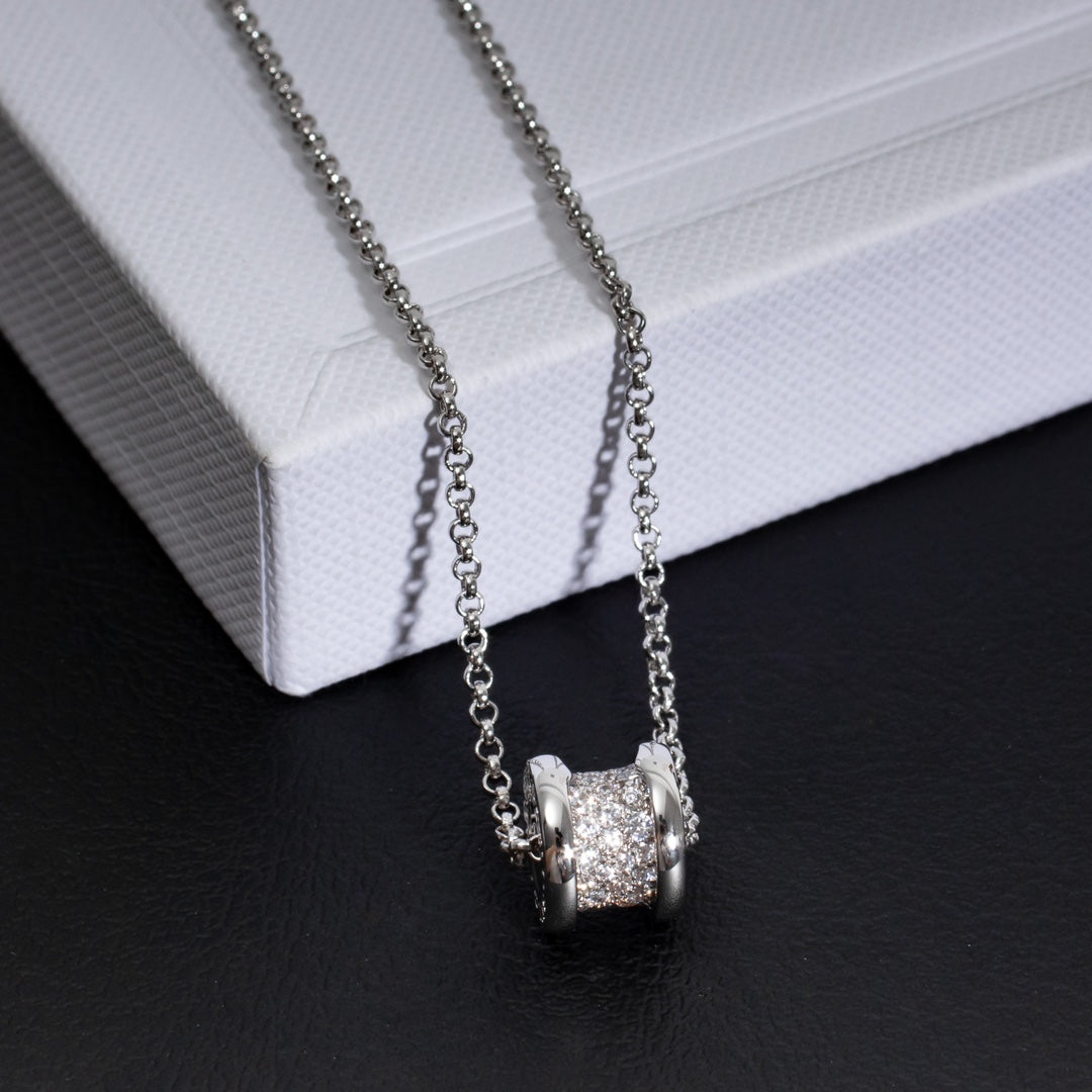 [Lucas Jewelry]ZERO 1 SILVER DIAMOND NECKLACE