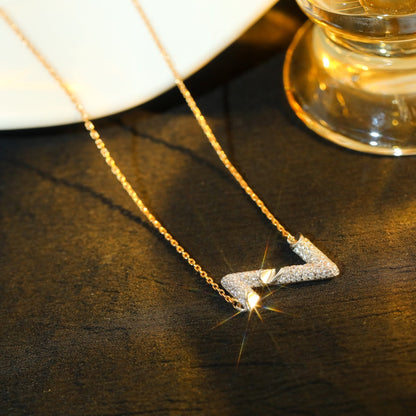 [Lucas Jewelry]VOLT SILVER DIAMOND PEDANT NECKLACE