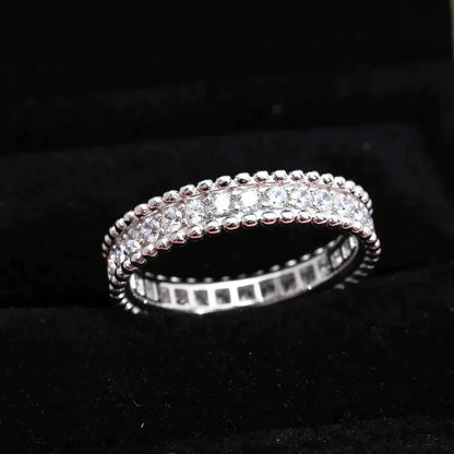 [Lucas Jewelry]PERLEE DIAMOND SILVER RING