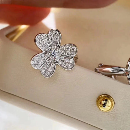 [Lucas Jewelry]CLOVER COMOS DIAMOND EARRINGS SILVER