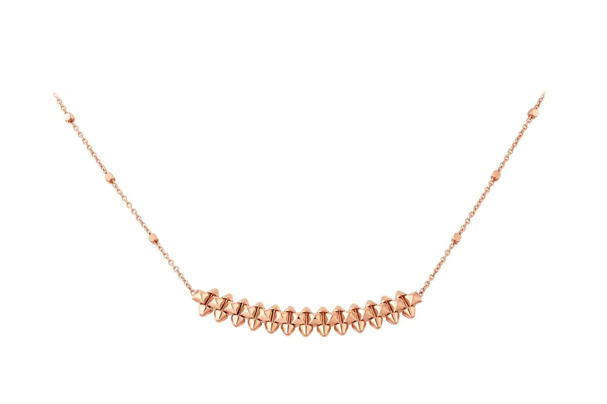 [Lucas Jewelry]CLASH PINK GOLD NECKLACE