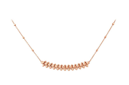 [Lucas Jewelry]CLASH PINK GOLD NECKLACE