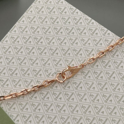 [Lucas Jewelry]LUCKY SPRING 15 MOTIFS ROSE GOLD NECKLACE