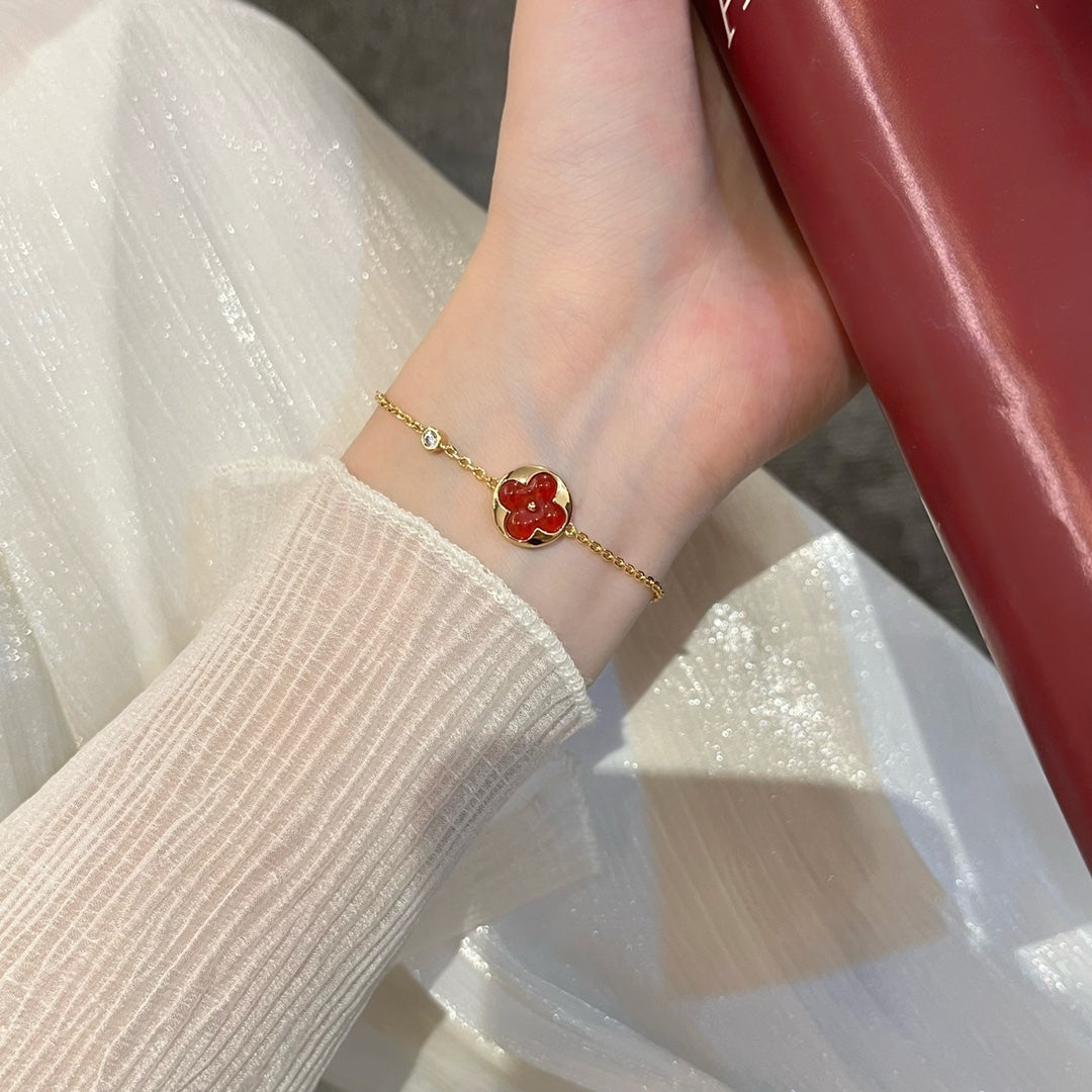 [Lucas Jewelry]SUN PEDANT CARNELIAN BRACELET