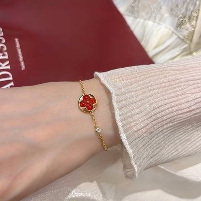 [Lucas Jewelry]SUN PEDANT CARNELIAN BRACELET