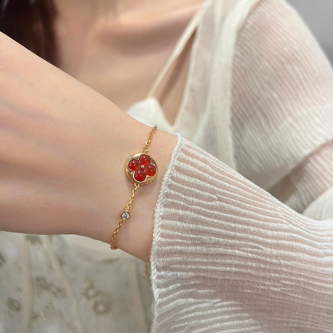 [Lucas Jewelry]SUN PEDANT CARNELIAN BRACELET