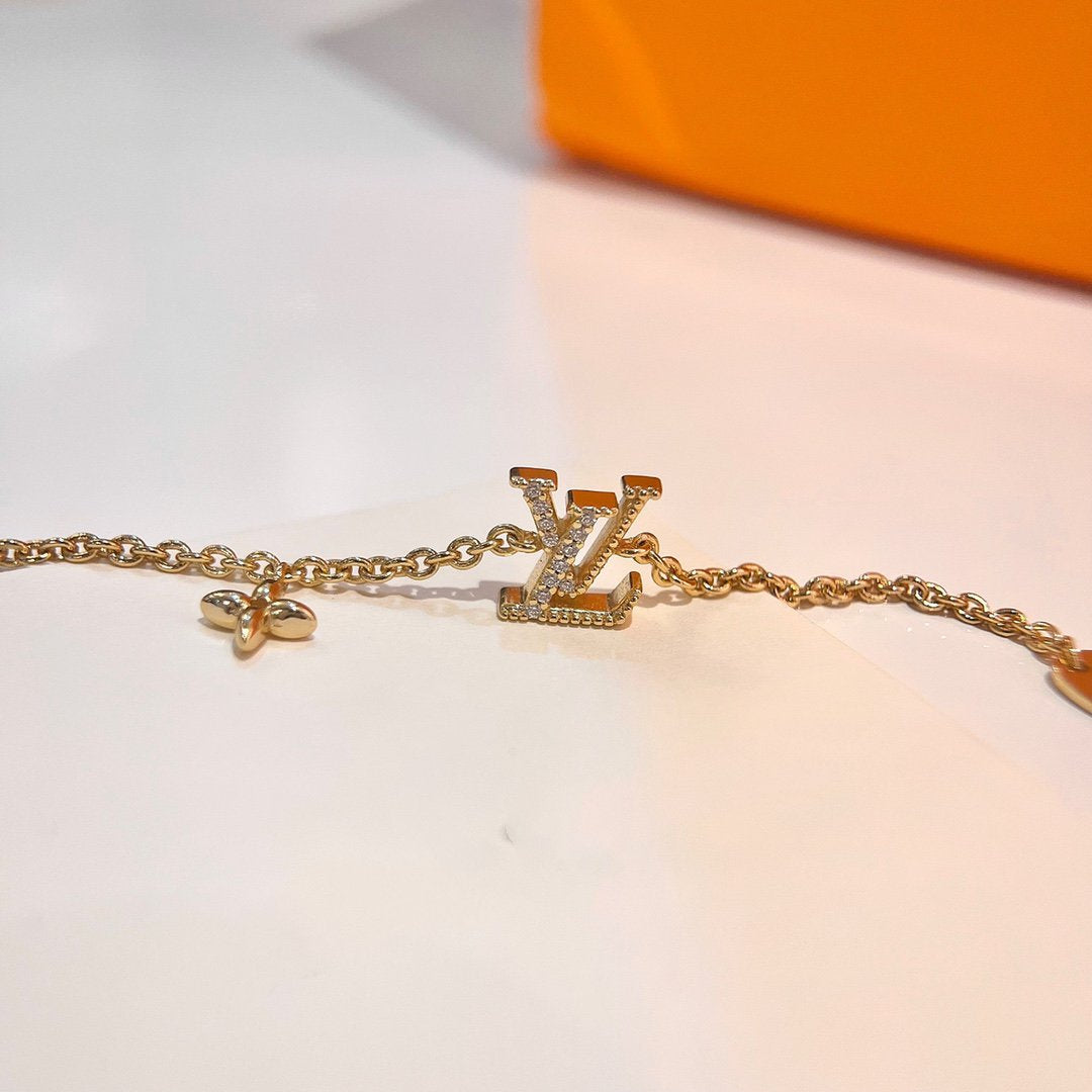 [Lucas Jewelry]LOGO STAR MOTIF GOLD BRACELET