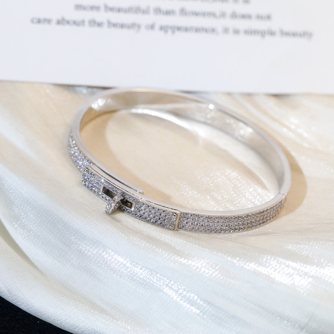 [Lucas Jewelry]KELLY BRACELET DIAMOND PAVED