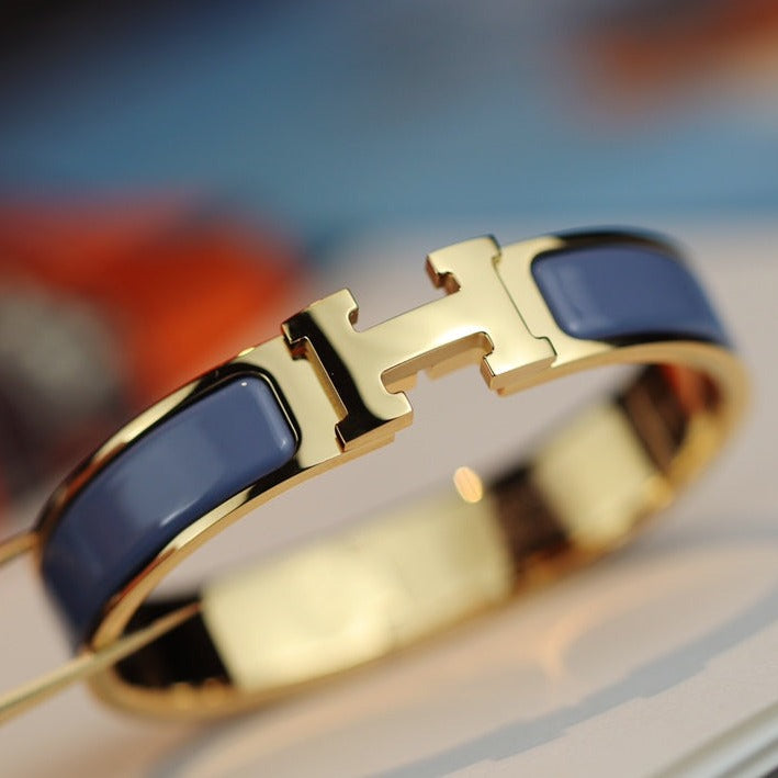 [Lucas Jewelry]H BRACELET 12MM BLUE GRAY