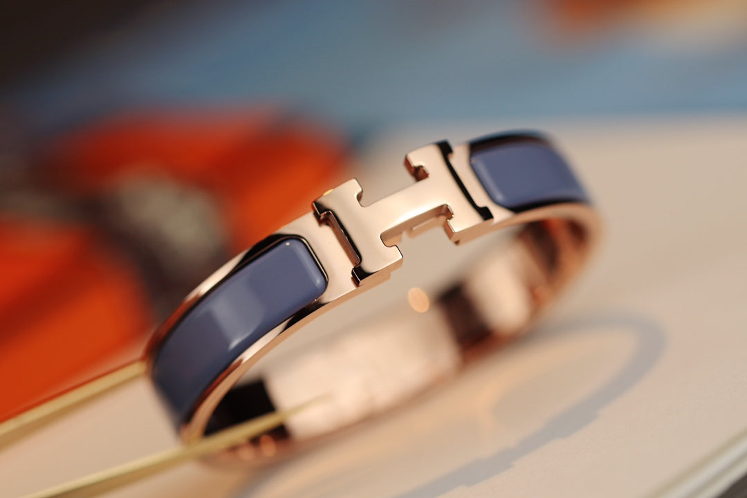 [Lucas Jewelry]H BRACELET 12MM BLUE GRAY