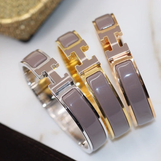 [Lucas Jewelry]H BRACELET 12MM BROWN