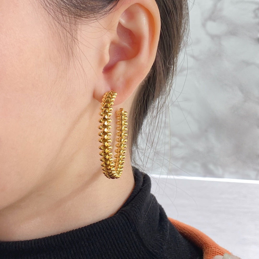 [Lucas Jewelry]CLASH HOOP EARRINGS