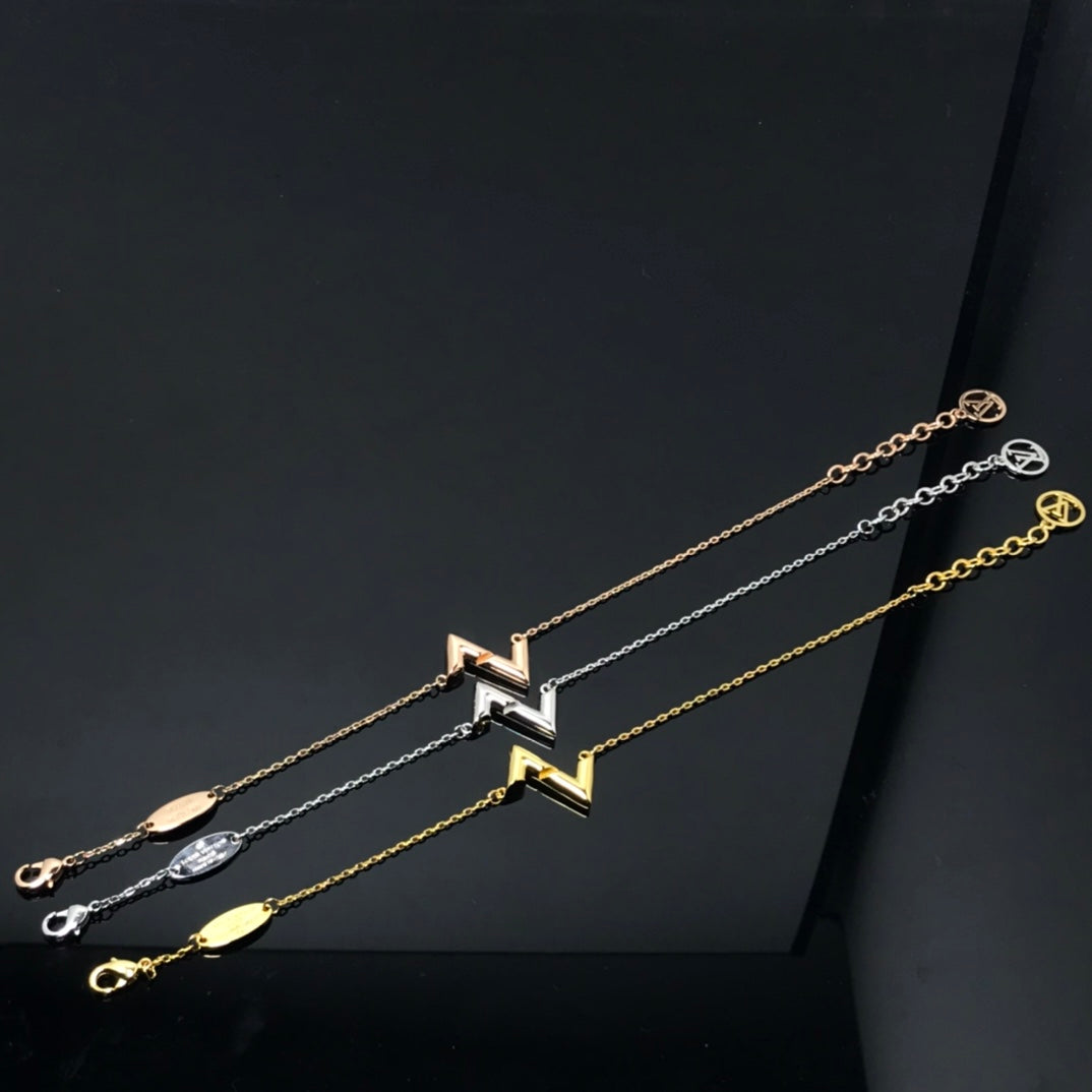 [Lucas Jewelry]VOLT LV LOGO BRACELET