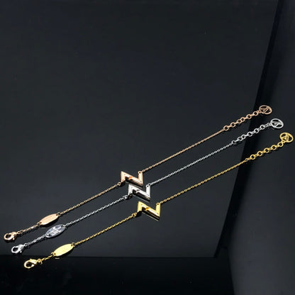 [Lucas Jewelry]VOLT LV LOGO BRACELET