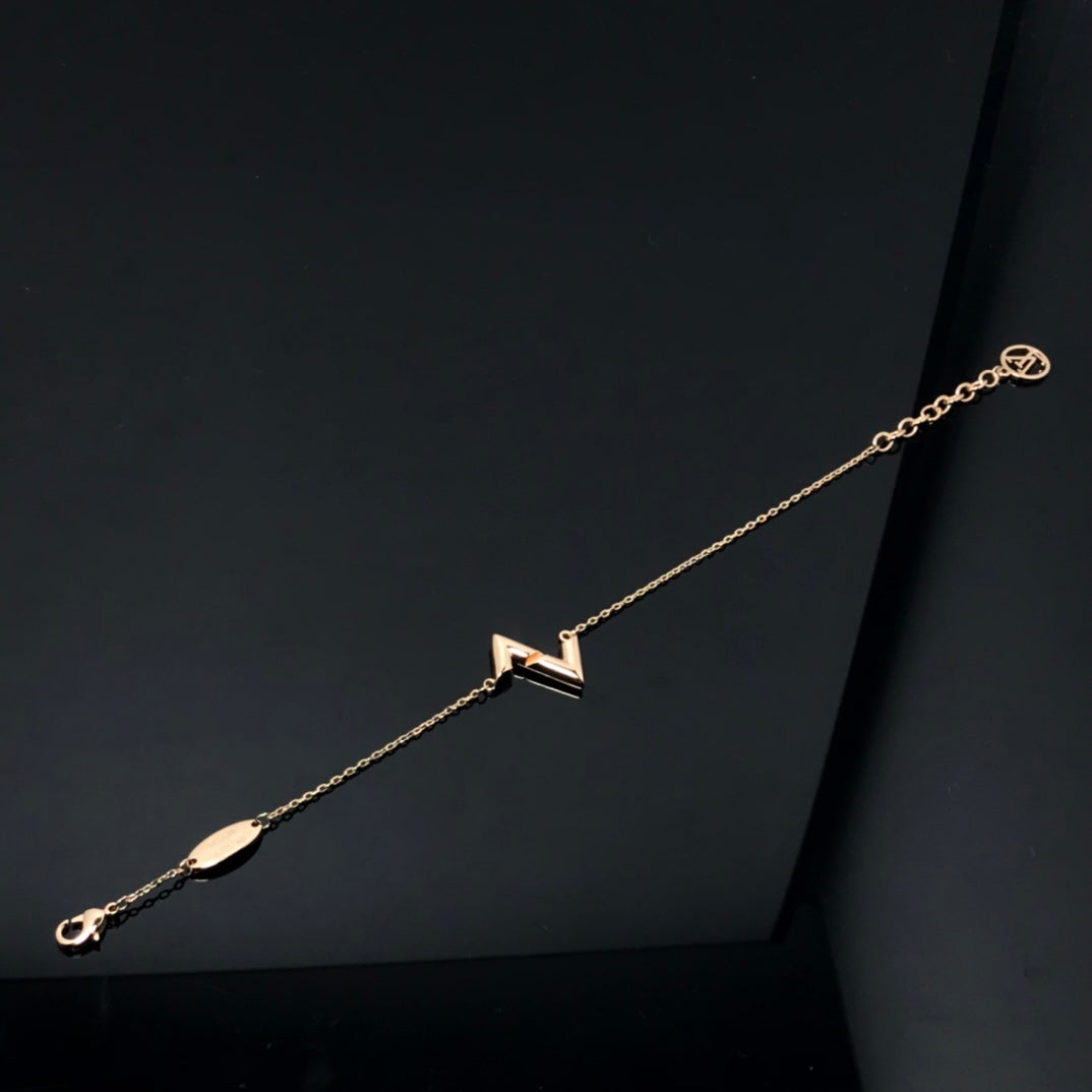 [Lucas Jewelry]VOLT LV LOGO BRACELET