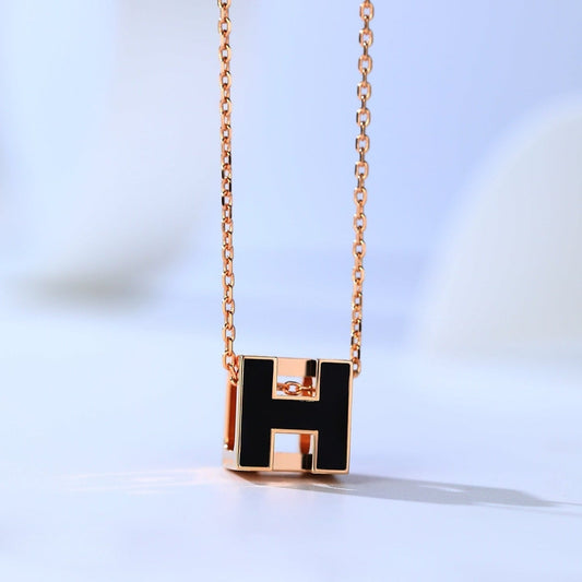 [Lucas Jewelry]H CAGE PINK GOLD NECKLACE