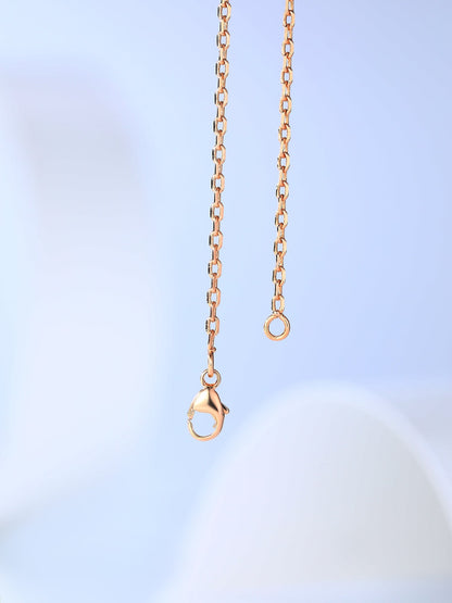 [Lucas Jewelry]H CAGE PINK GOLD NECKLACE