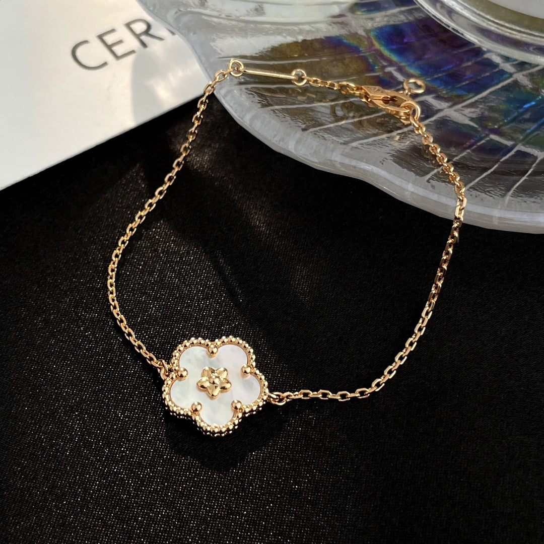 [Lucas Jewelry]LUCKY SPRING ROSE GOLD MOP BRACELET