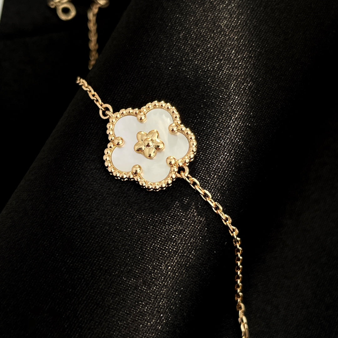 [Lucas Jewelry]LUCKY SPRING ROSE GOLD MOP BRACELET