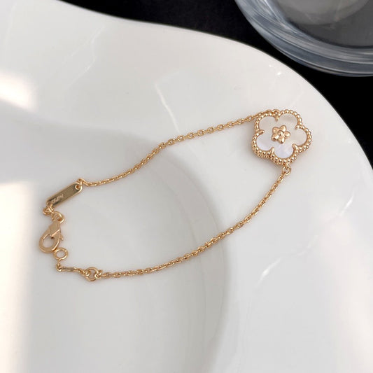 [Lucas Jewelry]LUCKY SPRING ROSE GOLD MOP BRACELET