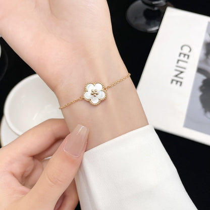 [Lucas Jewelry]LUCKY SPRING ROSE GOLD MOP BRACELET